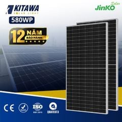 Tấm Pin Jinko Solar 580WP 2 Mặt Kính Chính Hãng 72HL4-BDV