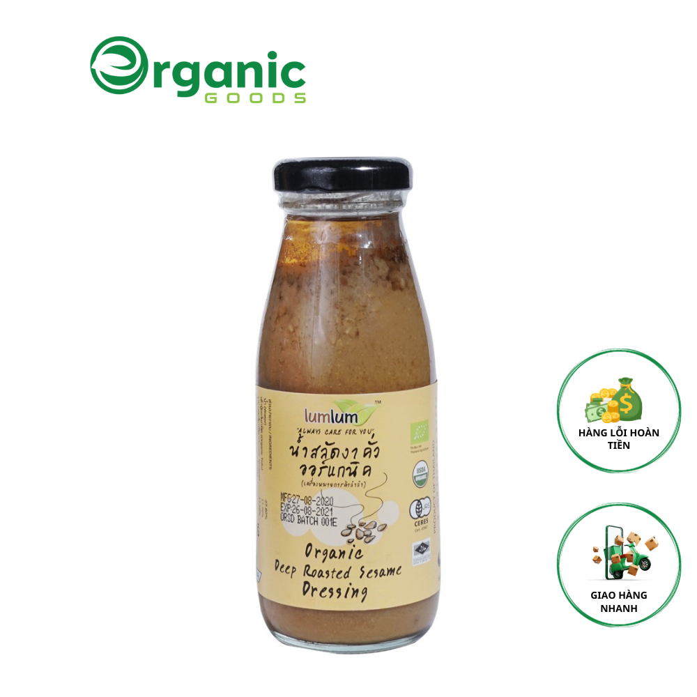 SỐT MÈ RANG HỮU CƠ LUMLUM 175ML – ORGANIC GOODS