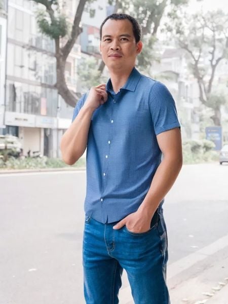  Áo sơ mi cộc tay Vincento Thành Công 