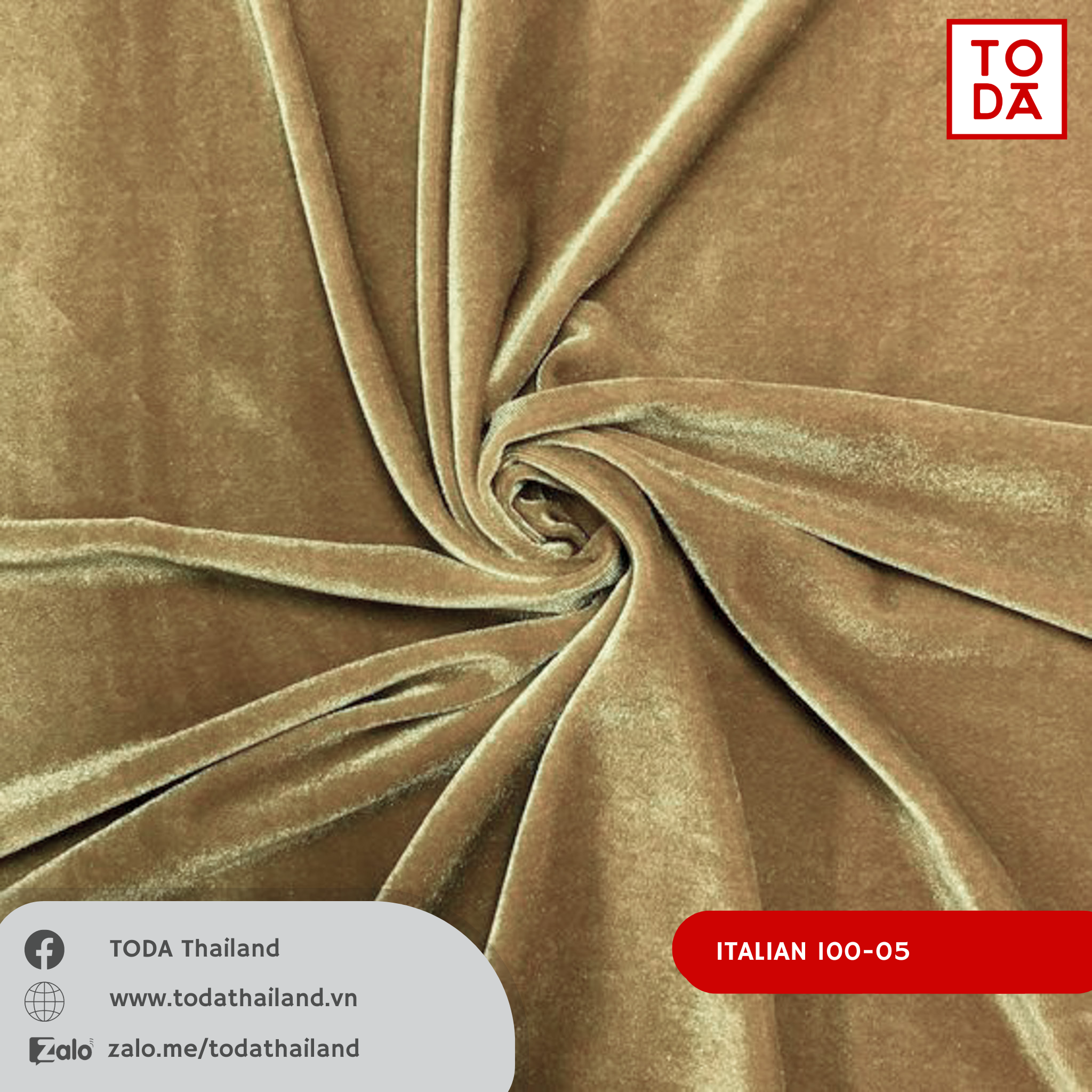  Vải Nhung Kim Tuyến 100% Polyester Italian-100 