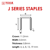  TODA Ghim Bấm Công Nghiệp Chữ U 1010J Đen 