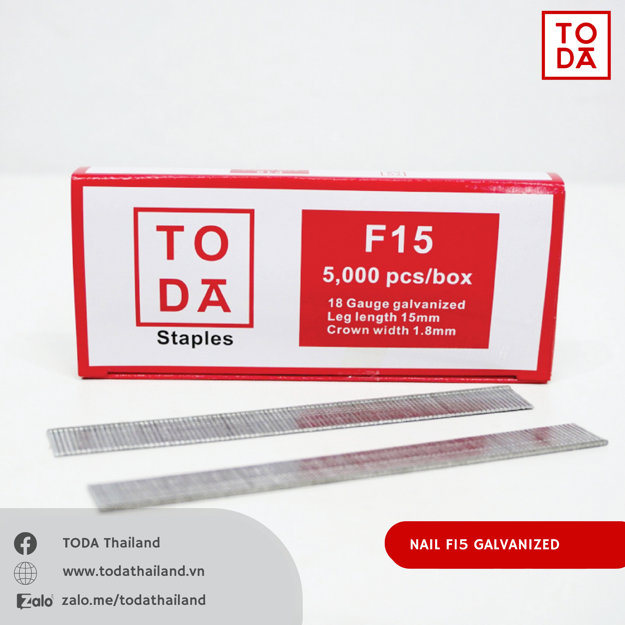  TODA Đinh Công Nghiệp Chống Rỉ F15 
