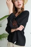  Poppy Cuffs Top - Đen 