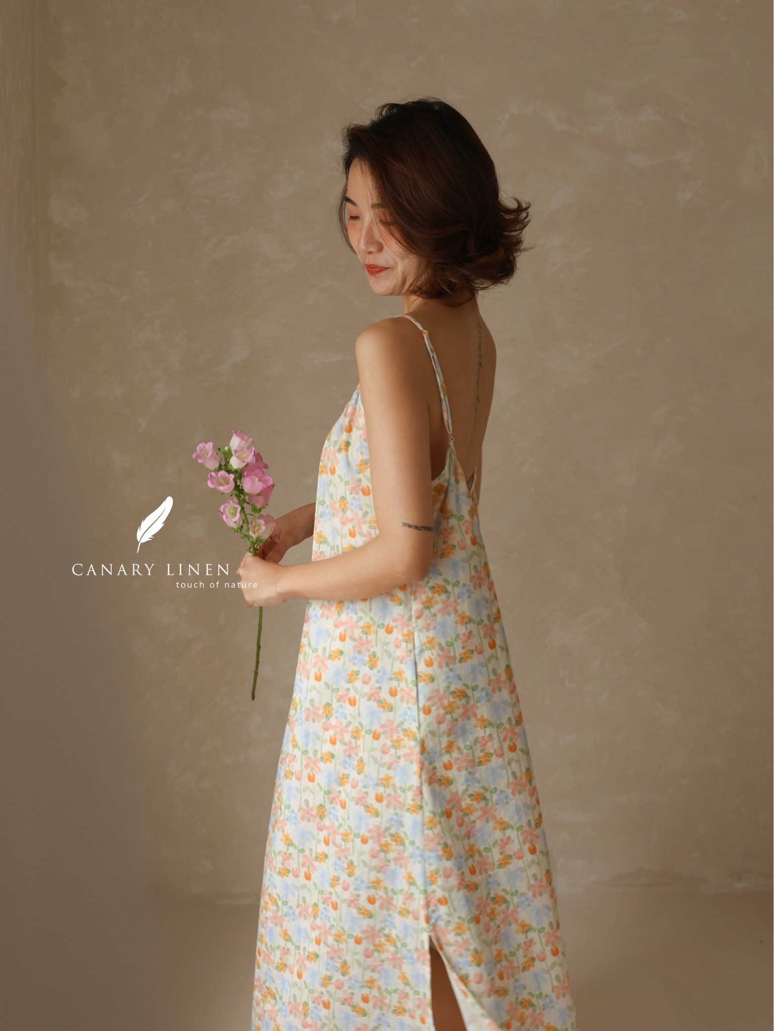 Casa Dress - Hoa tulip - Freesize 