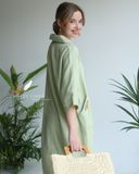  Collar Dress - Xanh đậu 