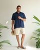 Short - Sleeve Polo Shirt - Xanh sọc