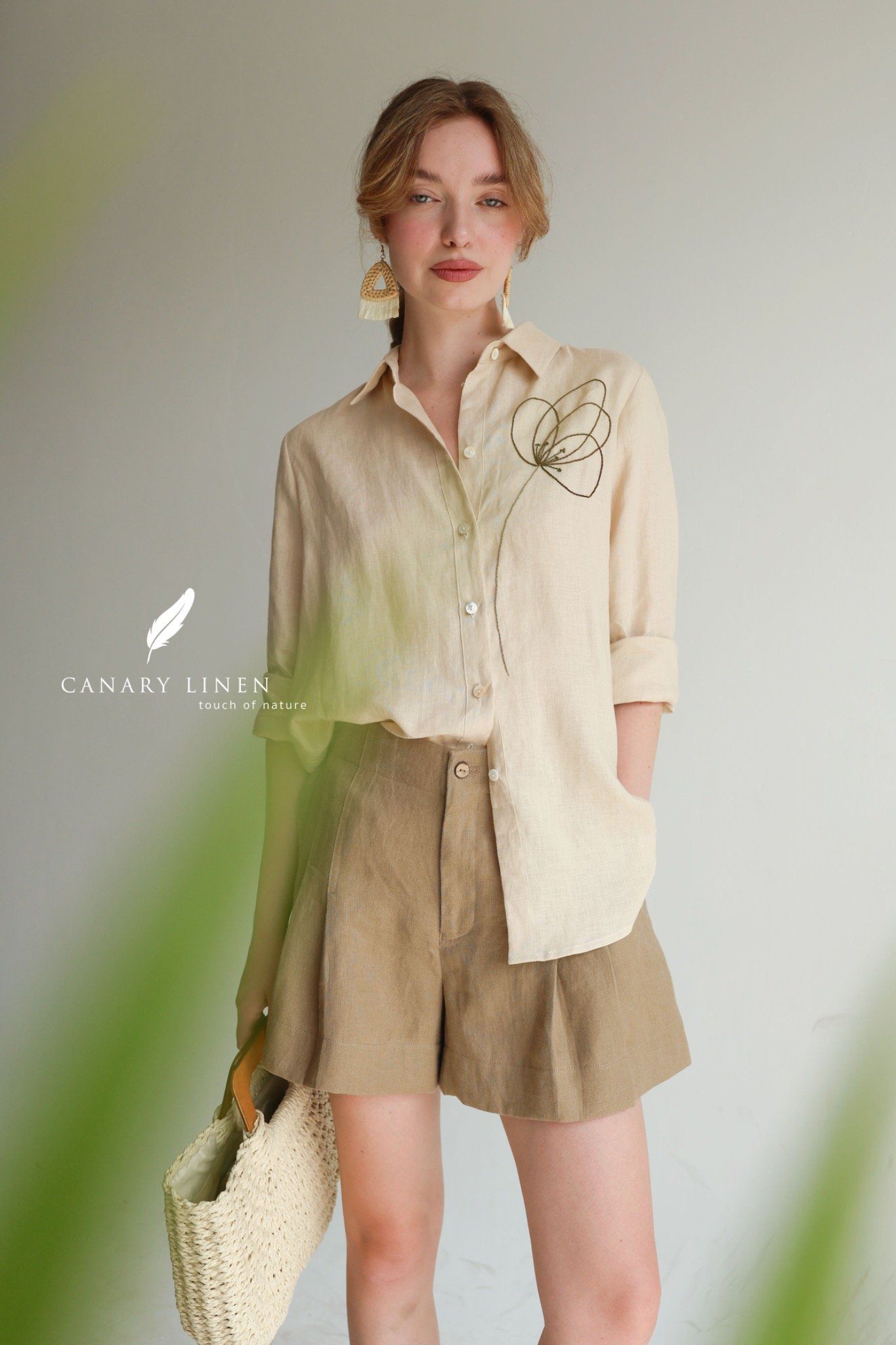  Lina Shorts - Nâu 