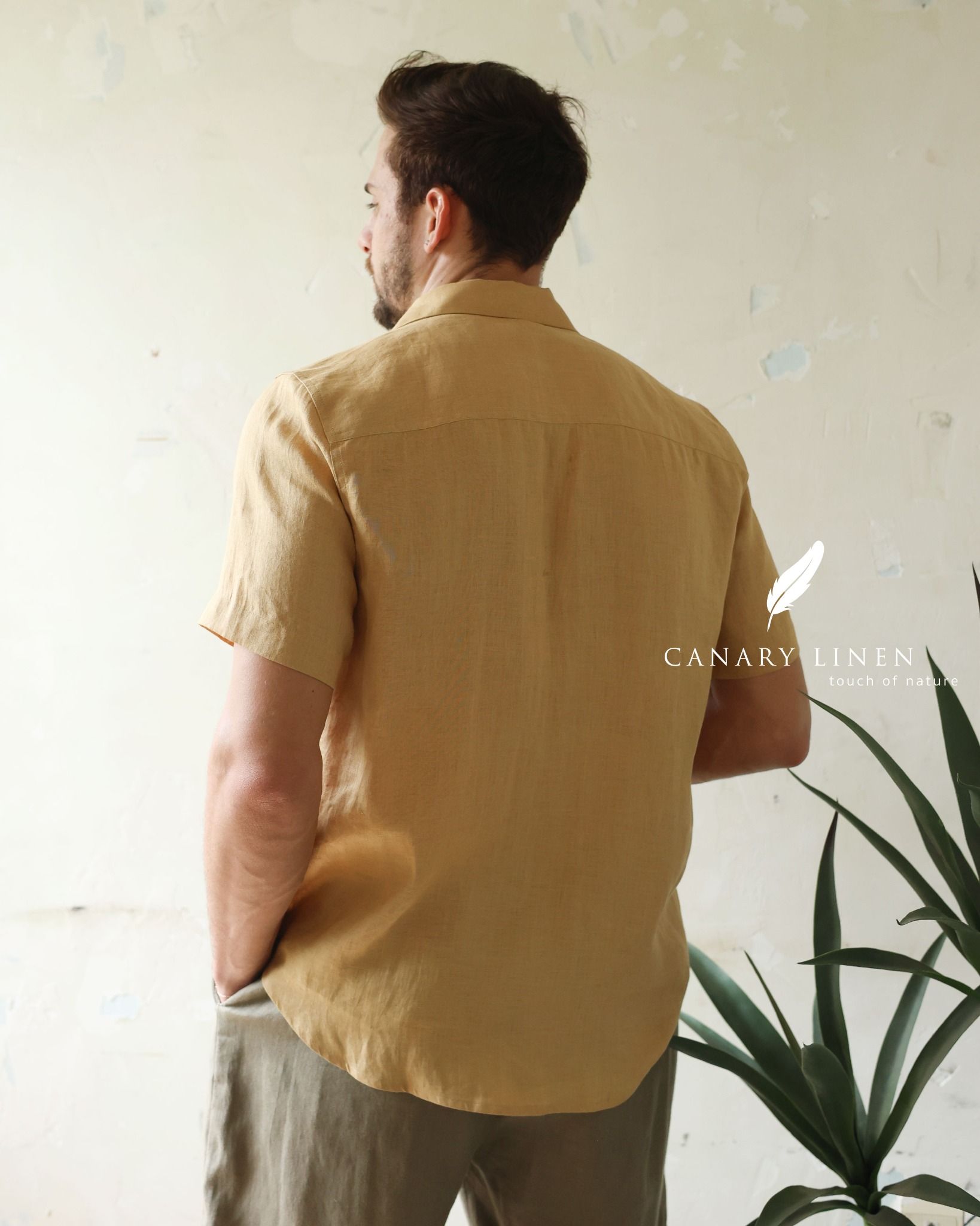  SharpLine Shirt - Vàng gừng 