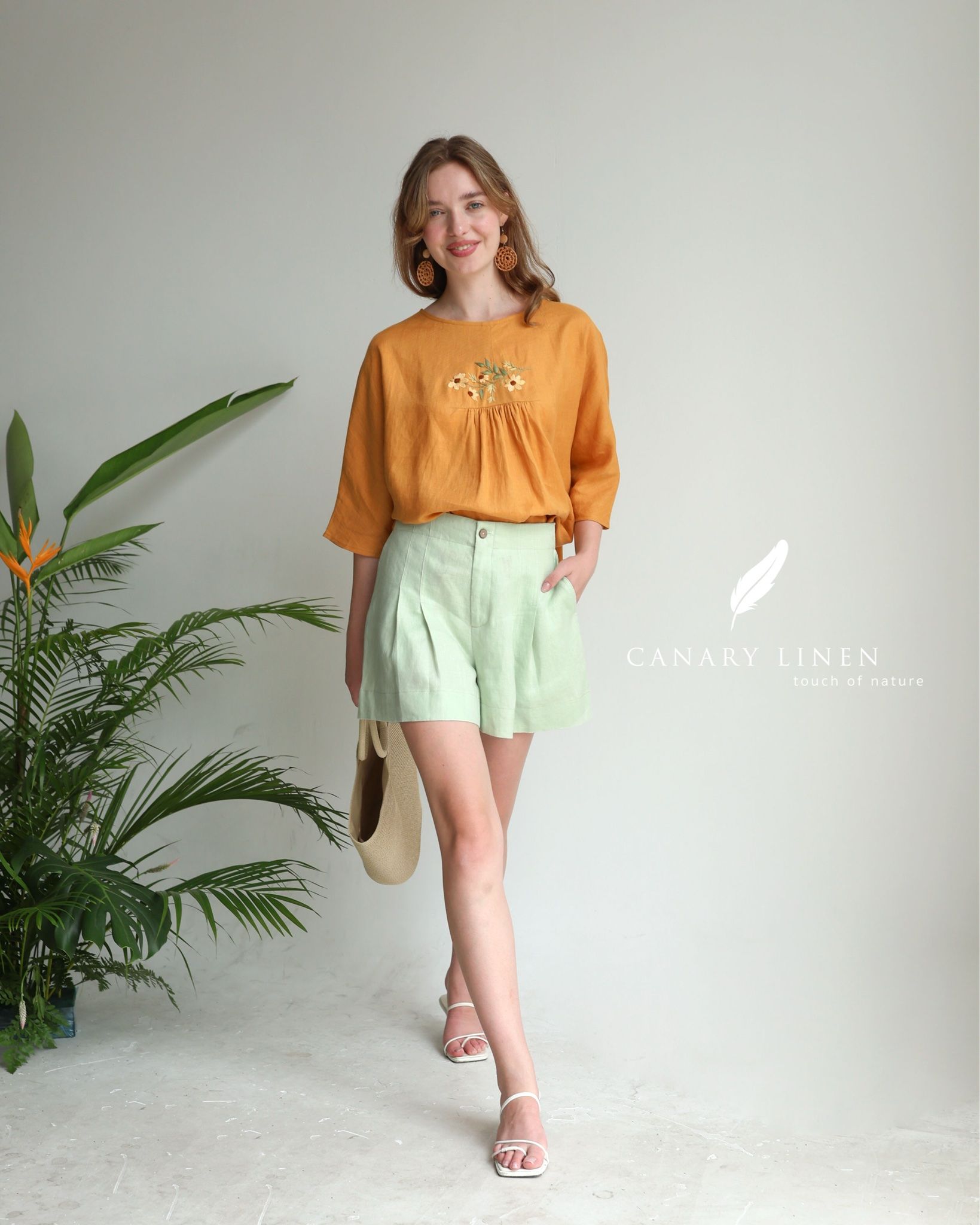  Daisy Top - Vàng cam 