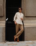  Áo sơ mi cổ trụ - Muối tiêu 