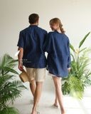  Short - Sleeve Polo Shirt - Xanh sọc 