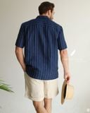  Short - Sleeve Polo Shirt - Xanh sọc 