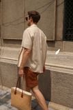  NAM - Quần shorts lưng thun cơ bản - Caramel 