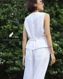 Áo Gilê - Trắng 