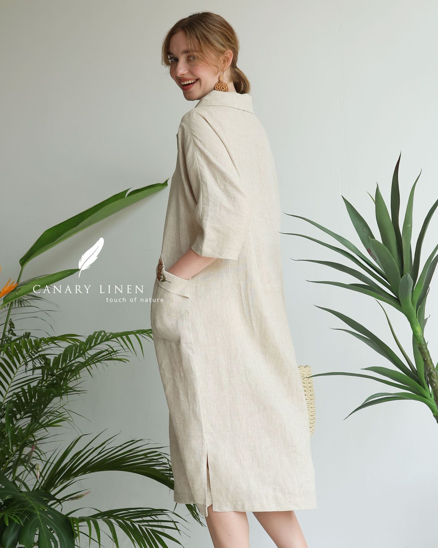  Collar Dress - Muối tiêu 