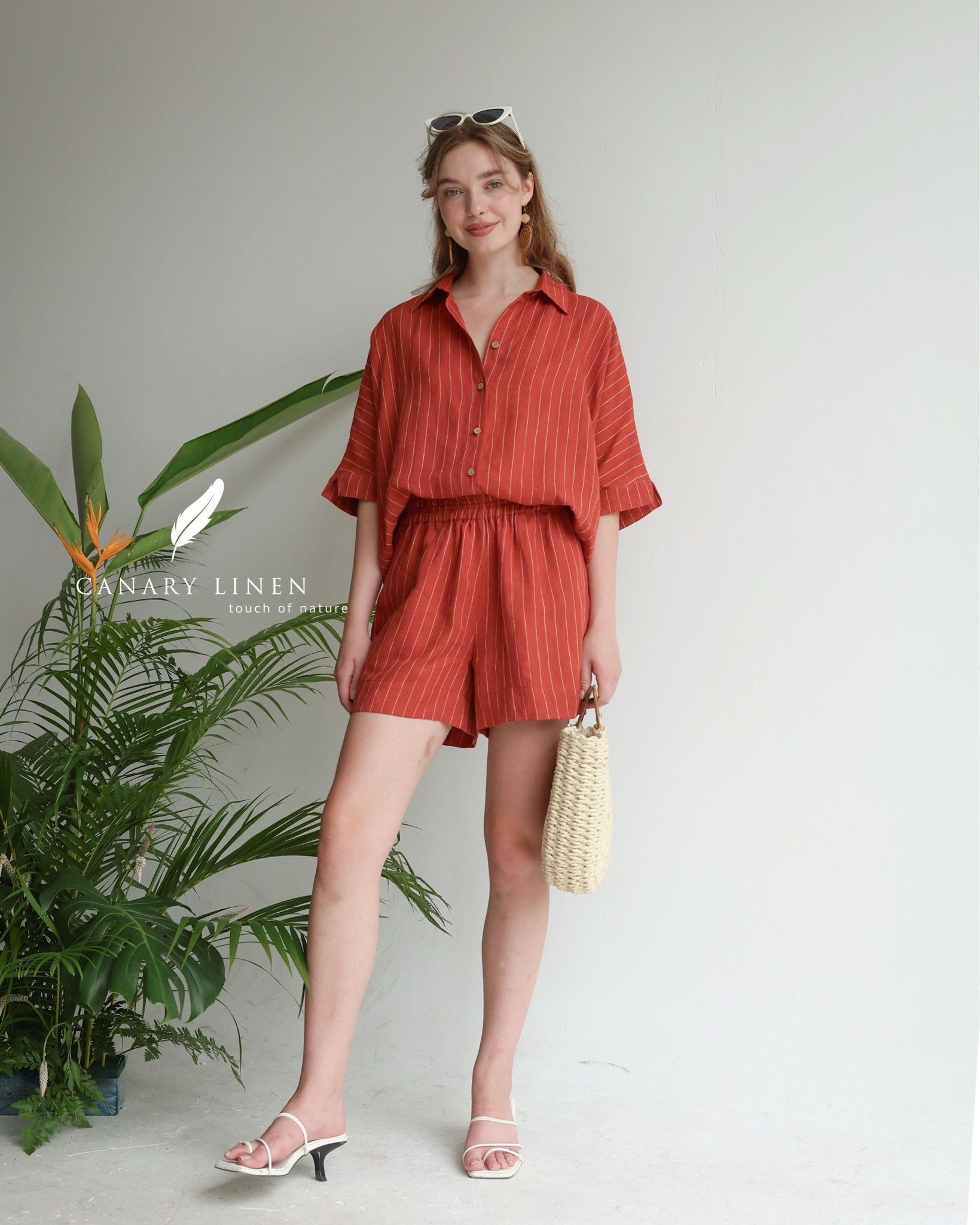  Strype Shirt - Đỏ sọc 