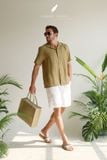  Quần shorts có lơ vê - Trắng 
