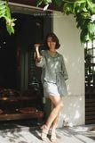  Mira Set - Hoa nhí nền xanh 