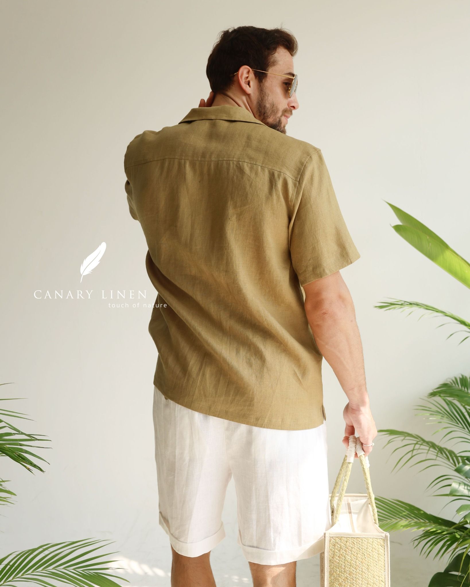  Quần shorts có lơ vê - Trắng 