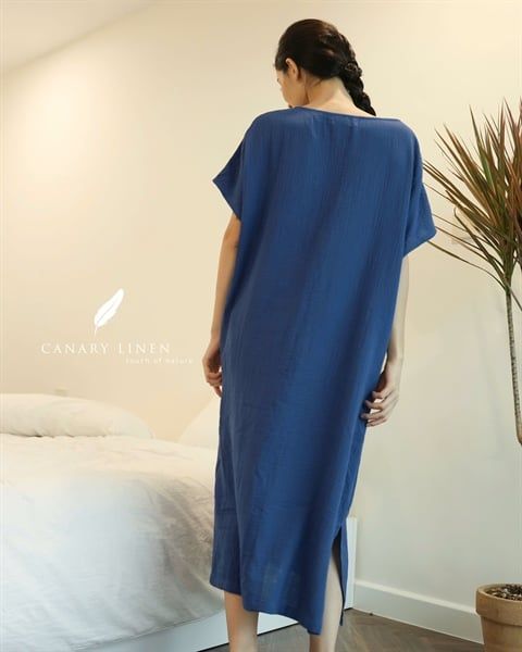  Aira Dress - Xanh indigo 