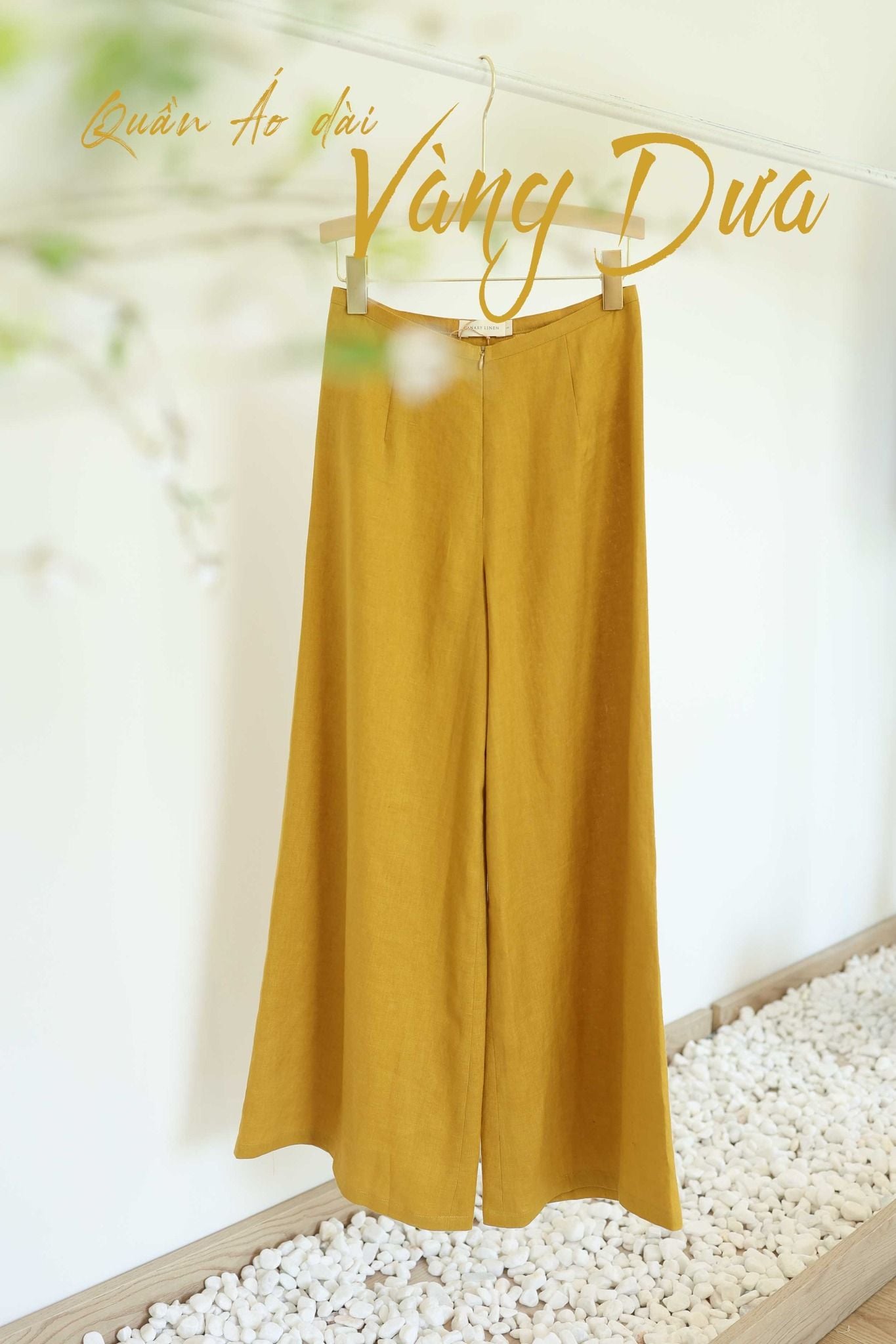  Quần áo dài 2025 vàng dưa 