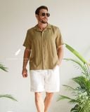  Quần shorts có lơ vê - Trắng 