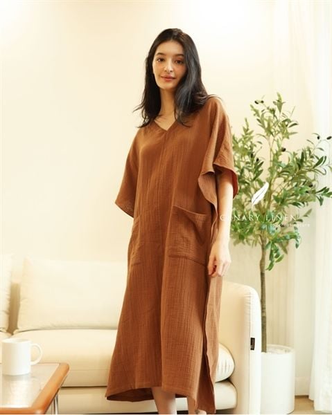  Celia Dress - Nâu cà phê 