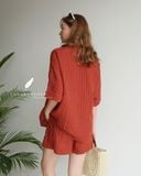  Strype Shirt - Đỏ sọc 