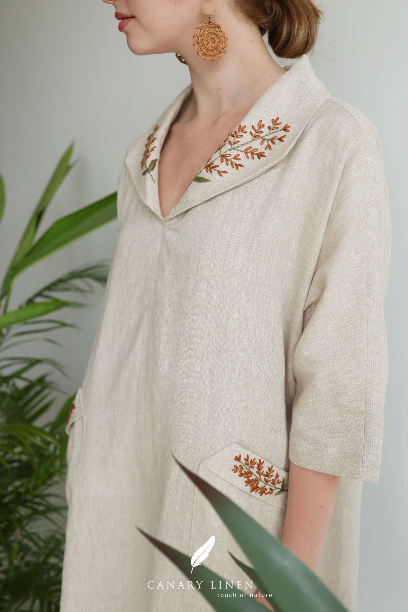  Collar Dress - Muối tiêu 