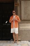  SharpLine Shirt - Cam cá hồi 