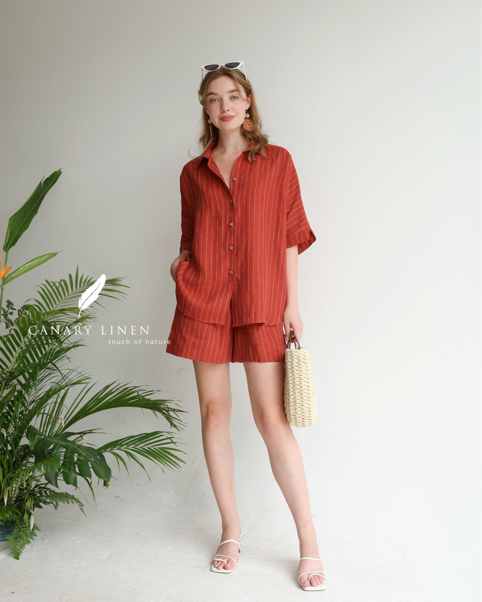  Strype Shirt - Đỏ sọc 