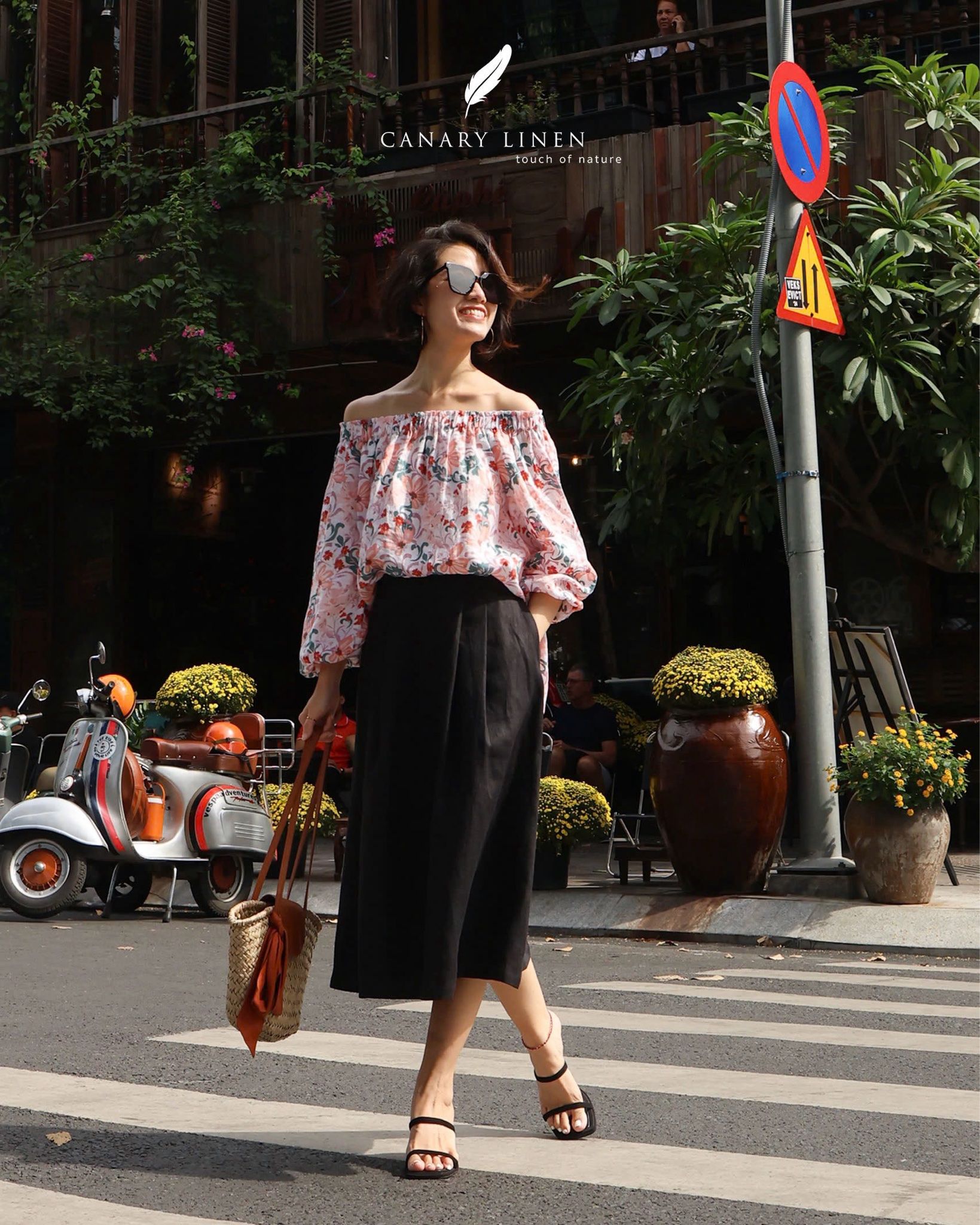  Chân váy xếp 4 li - Đen 