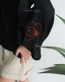  Poppy Cuffs Top - Đen 