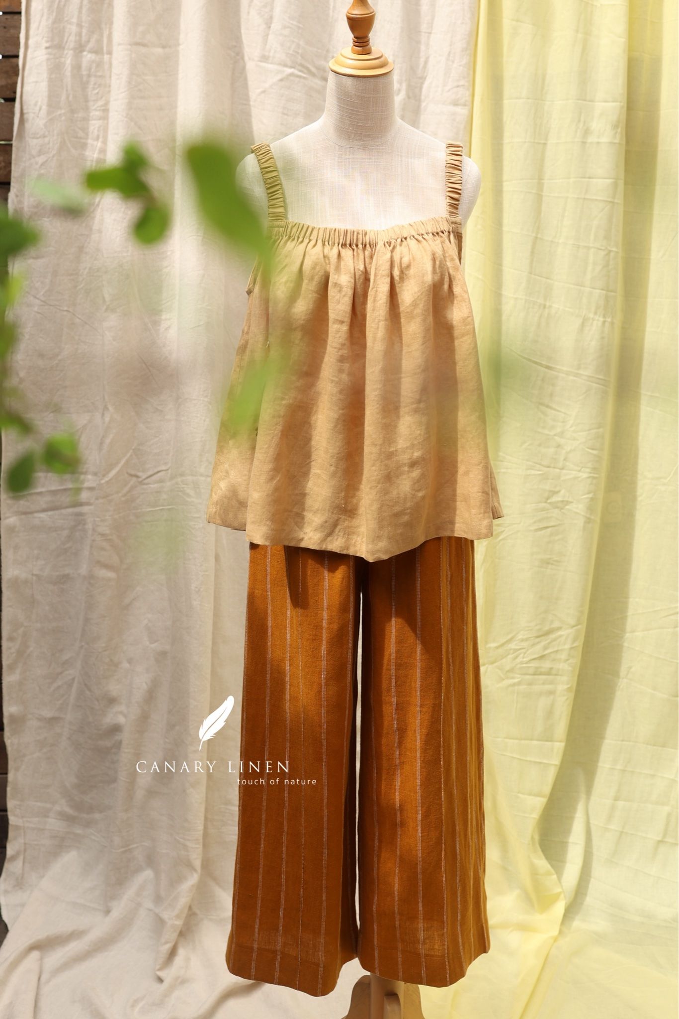  Dalia Pants - Vàng sọc 