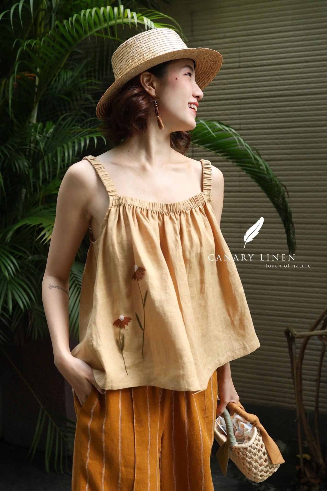  Dalia Top - Vàng gừng 