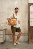  NAM - Quần shorts lưng thun cơ bản - Xanh olive 