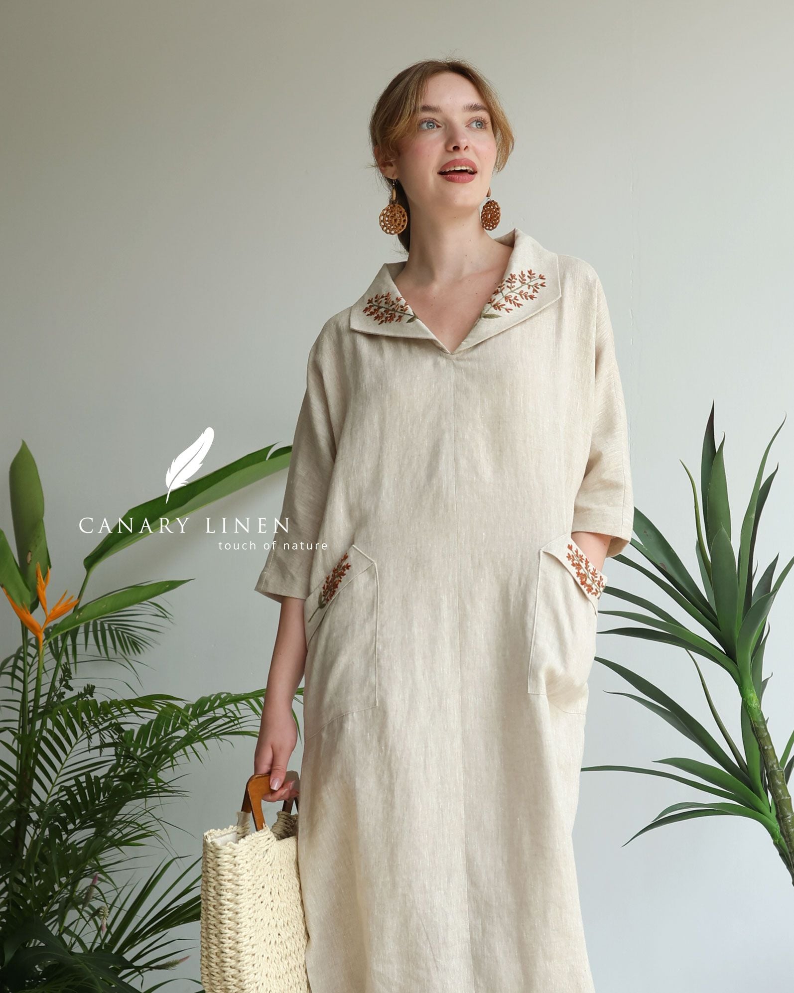  Collar Dress - Muối tiêu 