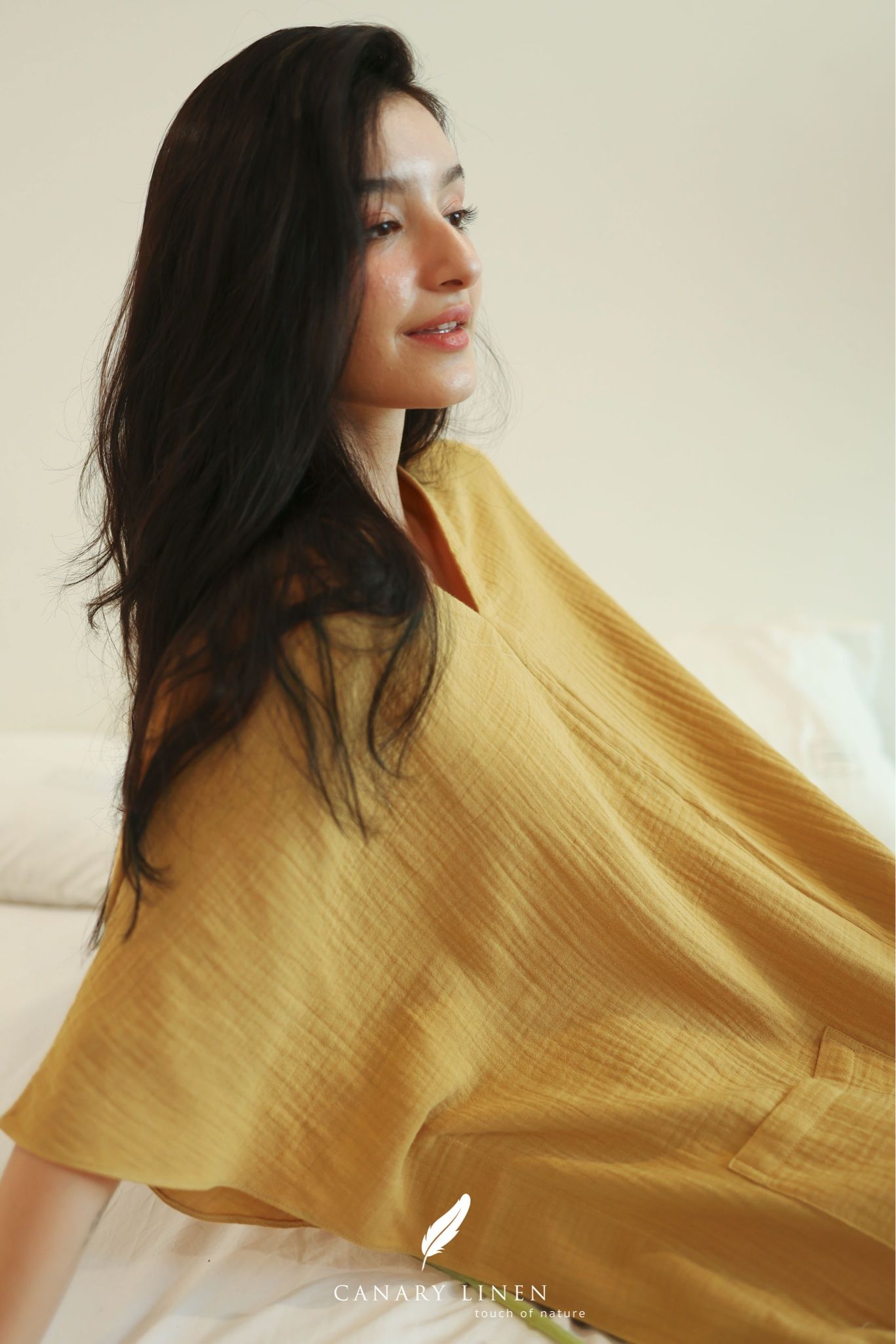  Celia Dress - Vàng nghệ 
