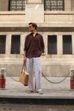  Men's Linen Stride Pants - Trắng 