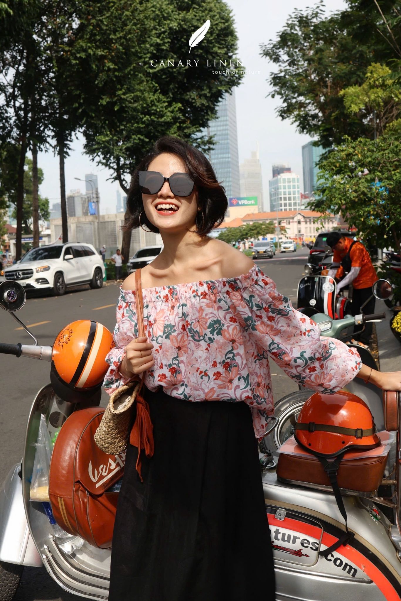  Chân váy xếp 4 li - Đen 