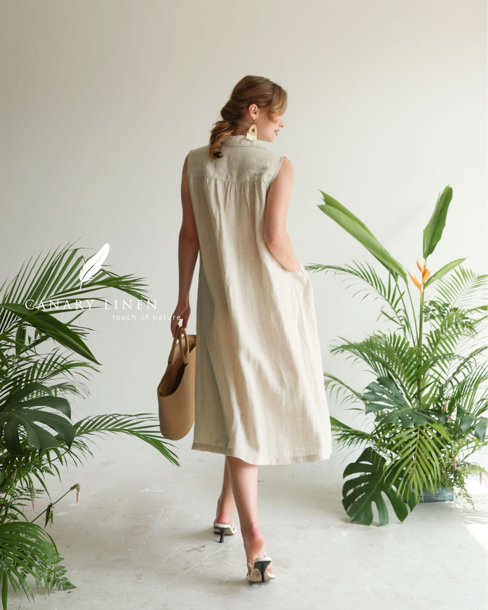  Pleat Dress - Muối tiêu 