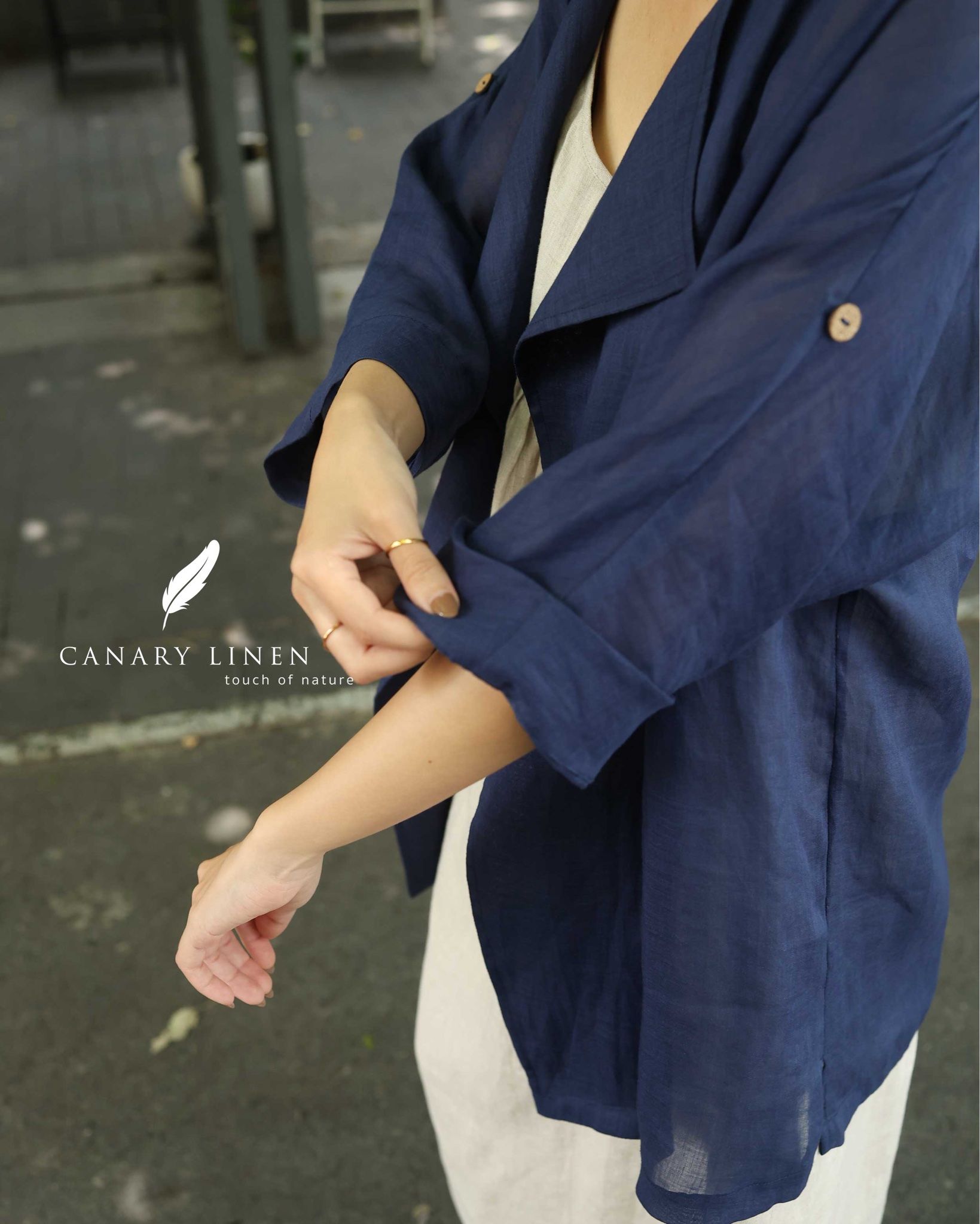  Light Coat - Xanh cobalt 