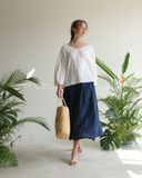  Poppy Cuffs Top - Trắng 