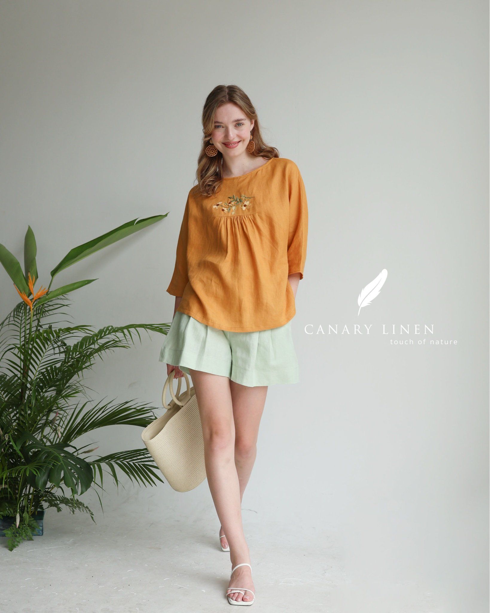  Daisy Top - Vàng cam 