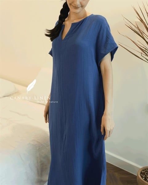  Aira Dress - Xanh indigo 