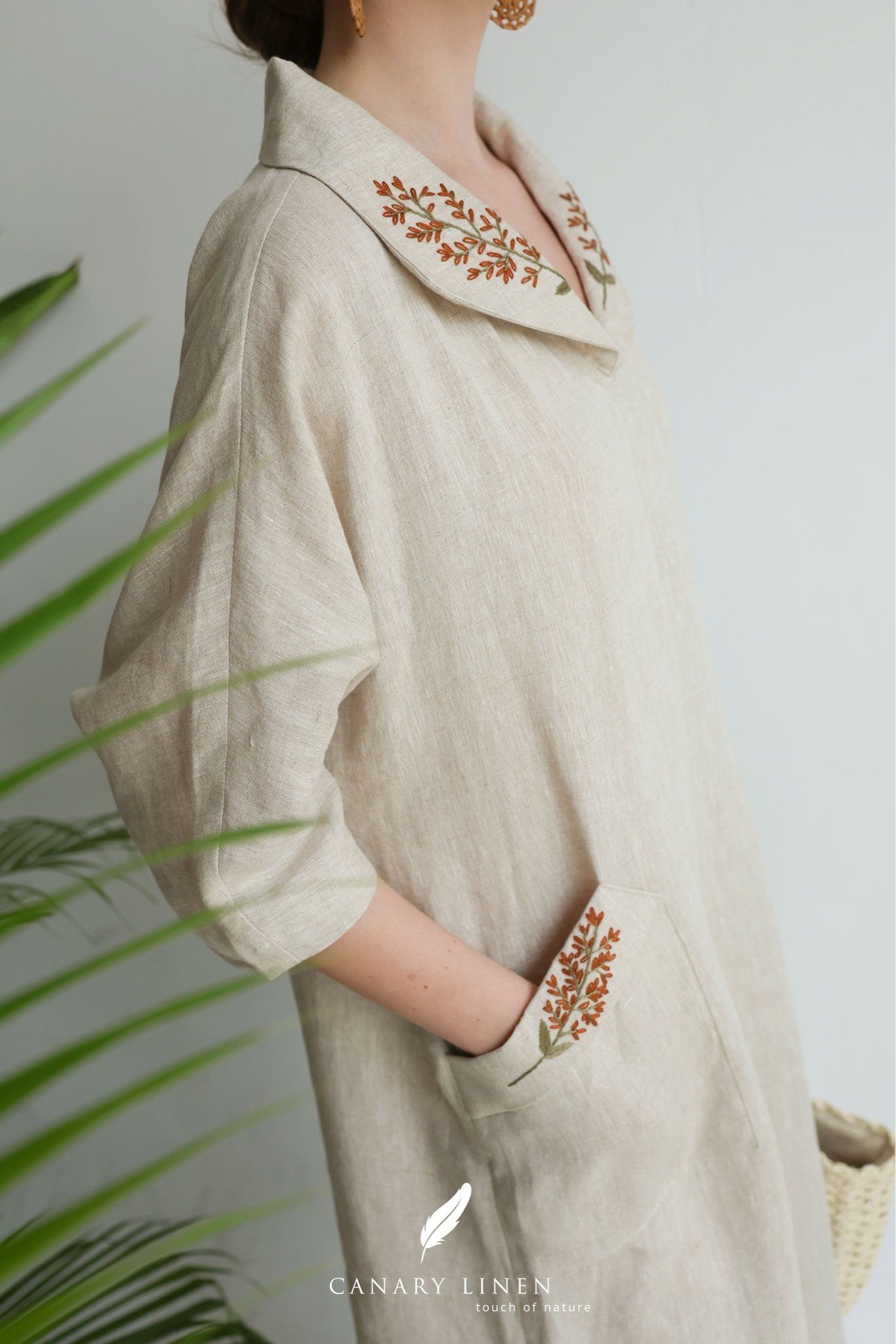  Collar Dress - Muối tiêu 
