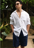  Quần shorts có lơ vê - Xanh navy 