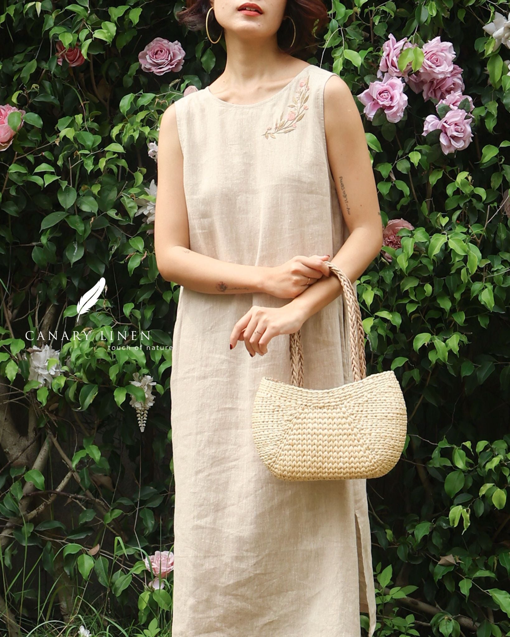  Bloom V Dress - Muối tiêu 