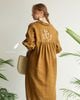 Back Bloom Dress - Vàng dưa cải