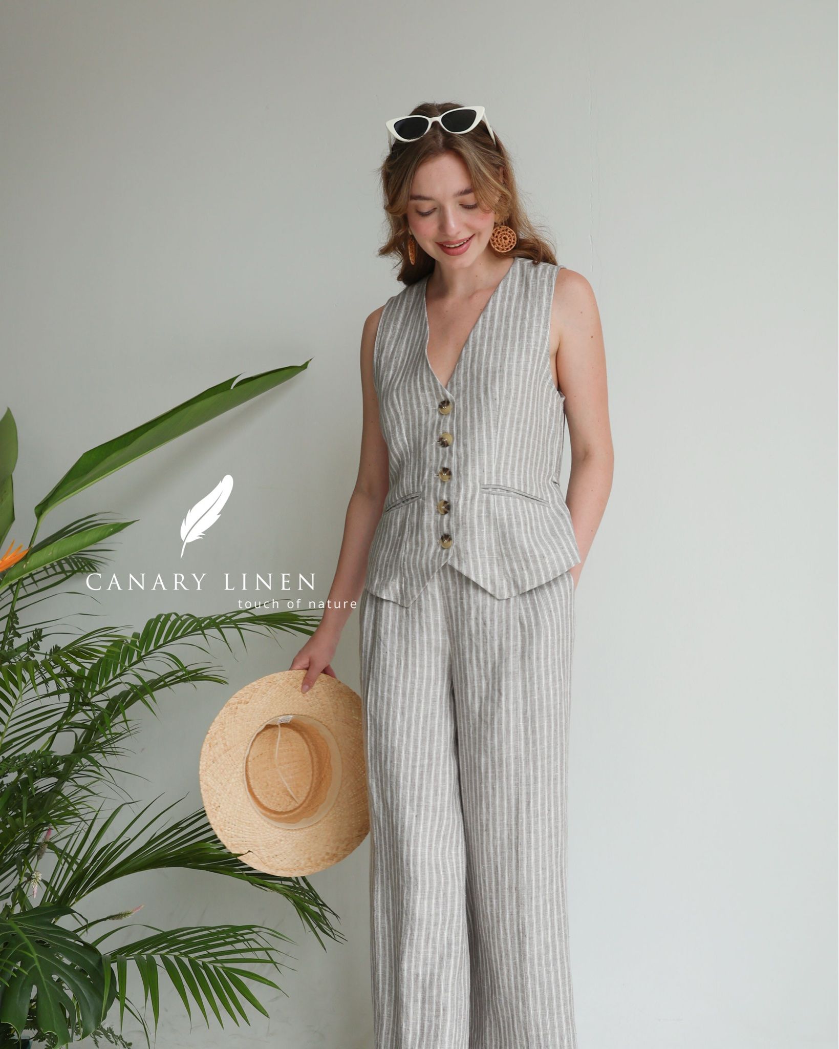  Lithe Pants - Xám sọc 